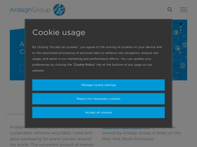 'ardaghgroup.com' screenshot