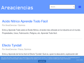 'areaciencias.com' screenshot
