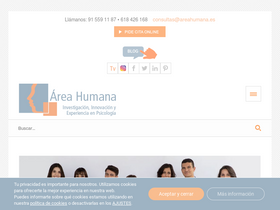 'areahumana.es' screenshot