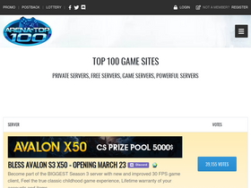 'arena-top100.com' screenshot
