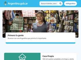 'argentina.gob.ar' screenshot