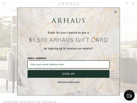 'arhaus.com' screenshot