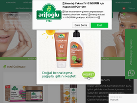 'arifoglu.com' screenshot