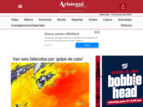 'aristeguinoticias.com' screenshot