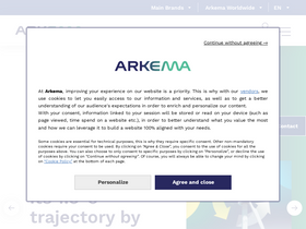 'arkema.com' screenshot