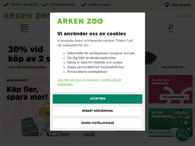 'arkenzoo.se' screenshot