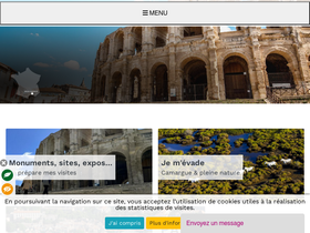 'arlestourisme.com' screenshot