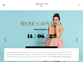 'arlettie.com' screenshot