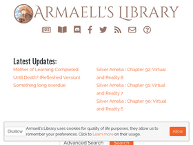 'armaell-library.net' screenshot