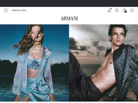 'armani.com' screenshot