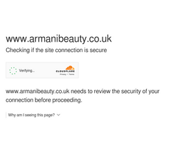 'armanibeauty.co.uk' screenshot