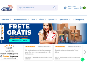 'armazemcatolico.com' screenshot