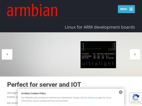 'armbian.com' screenshot