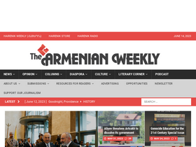 'armenianweekly.com' screenshot