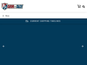'armorally.com' screenshot