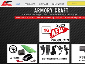 'armorycraft.com' screenshot