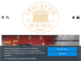 'armureriedelabourse.com' screenshot