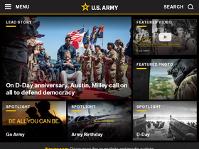 'army.mil' screenshot