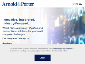'arnoldporter.com' screenshot