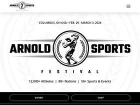 'arnoldsports.com' screenshot