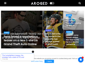 'aroged.com' screenshot