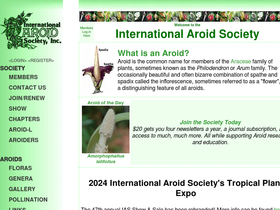 'aroid.org' screenshot