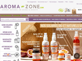 'aroma-zone.com' screenshot