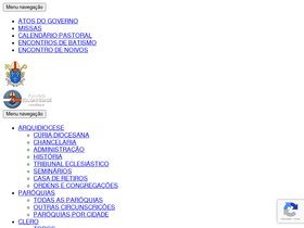 'arquidiocesecampinas.com' screenshot