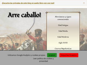 'arrecaballo.es' screenshot