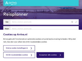 'arriva.nl' screenshot