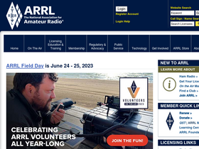 'arrl.org' screenshot