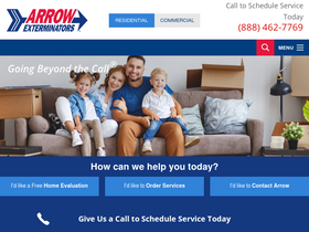 'arrowexterminators.com' screenshot