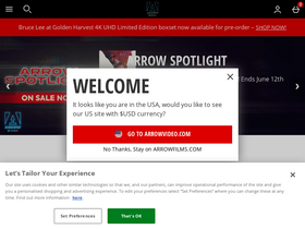 'arrowfilms.com' screenshot