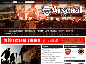 'arsenal.se' screenshot