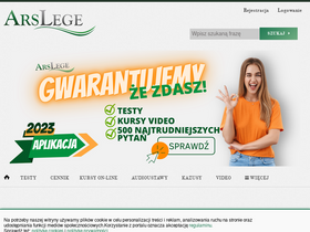 'arslege.pl' screenshot