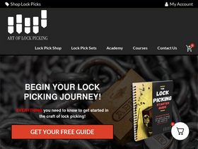 'art-of-lockpicking.com' screenshot