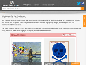 'artcollectorz.com' screenshot