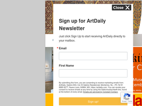'artdaily.cc' screenshot