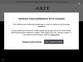 'arte-international.com' screenshot