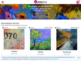 'artelista.com' screenshot