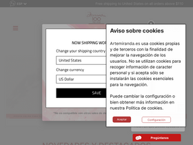 'artemiranda.es' screenshot