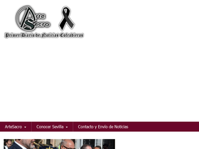 'artesacro.org' screenshot