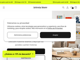 'artesta.es' screenshot