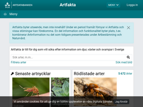'artfakta.se' screenshot