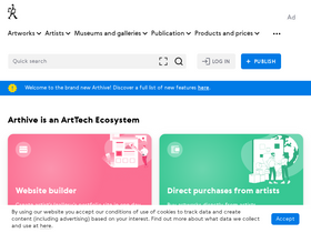 'arthive.com' screenshot