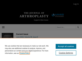 'arthroplastyjournal.org' screenshot