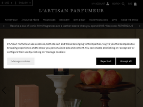 'artisanparfumeur.com' screenshot