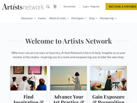 'artistsnetwork.com' screenshot