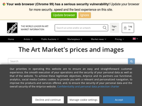 'artprice.com' screenshot