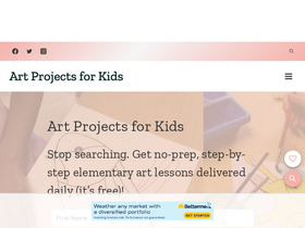 'artprojectsforkids.org' screenshot